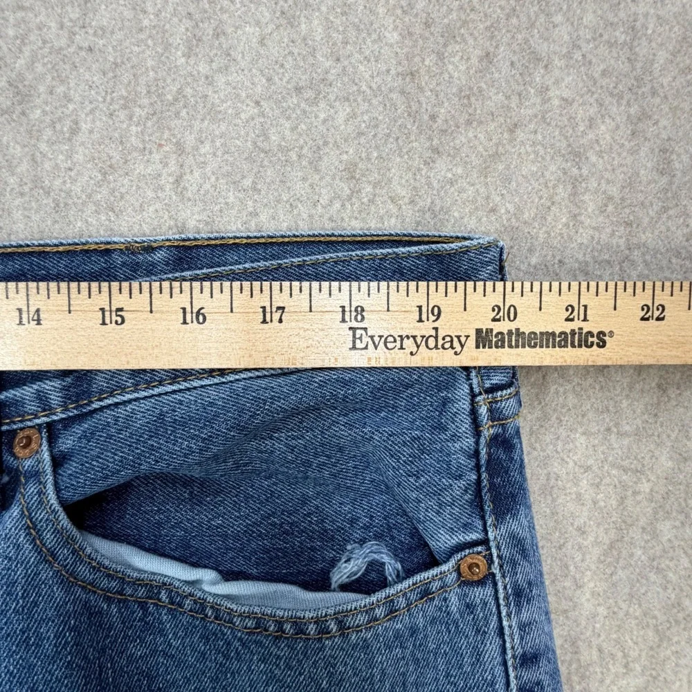Levi's 505 Jeans Mens 40x32 Regular Fit Blue Classic Americana Workwear Rugged